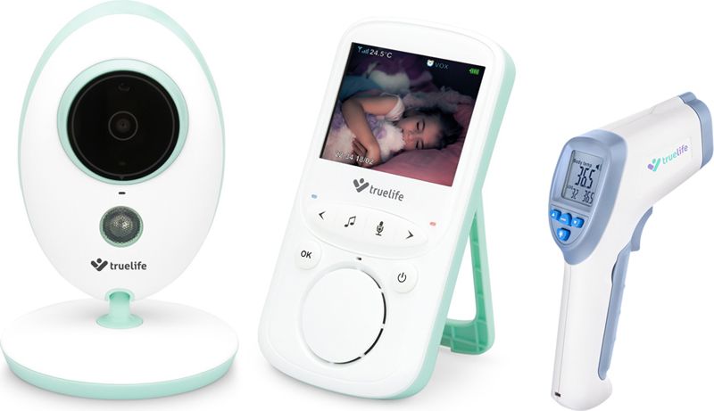 TRUELIFE Videochůvička NannyCam V24 + Teploměr Care Q7 - obrázek 1