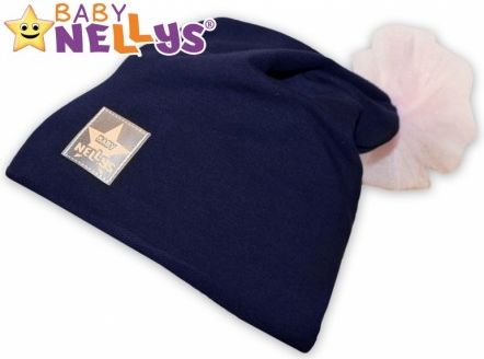 Bavlněná čepička Tutu květinka Baby Nellys ® - granátová - obrázek 1