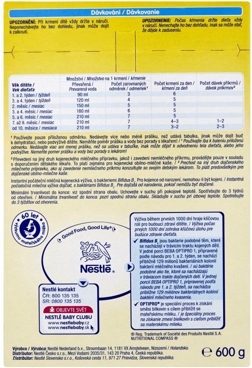BEBA OPTIPRO 1 600g - obrázek 2