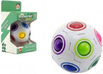 Teddies 58176 Hlavolam míček plast 7cm v krabičce - obrázek 1