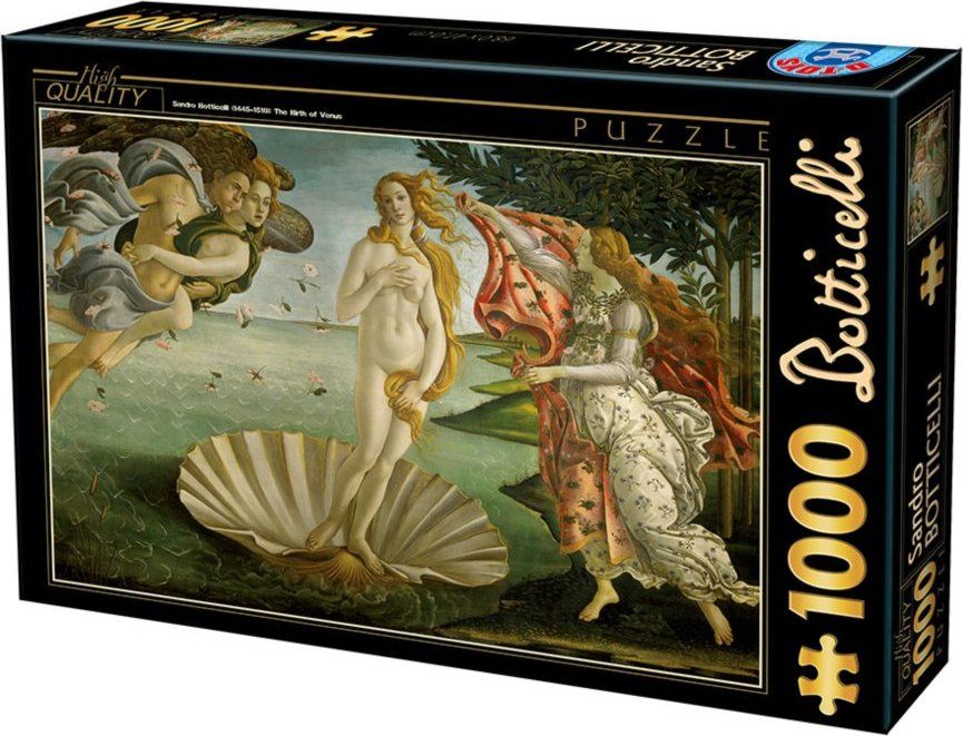 D-TOYS Puzzle Zrození Venuše 1000 dílků - obrázek 1