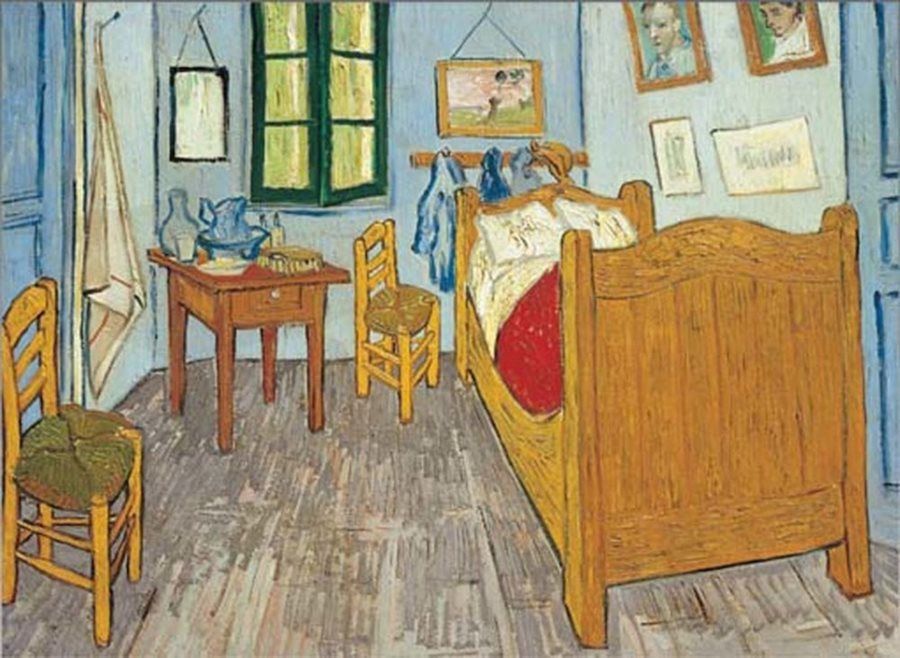 EDITIONS RICORDI Puzzle Vincentova ložnice v Arles 1000 dílků - obrázek 1