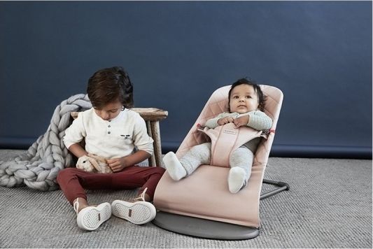 BABYBJÖRN Lehátko BLISS Cotton – Old Rose - obrázek 1