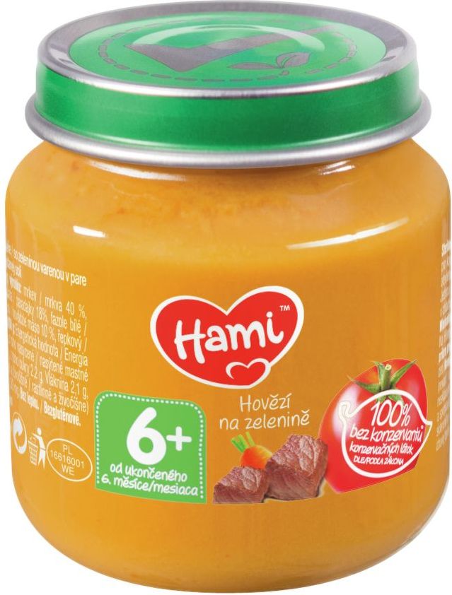 Hami příkrm hovězí na zelenině 125g 6M - obrázek 1
