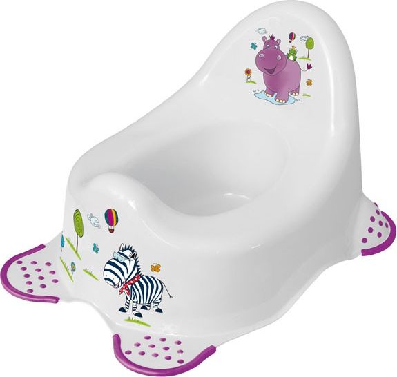 Dětské sedátko na WC Keeeper Hippo bílé - obrázek 3