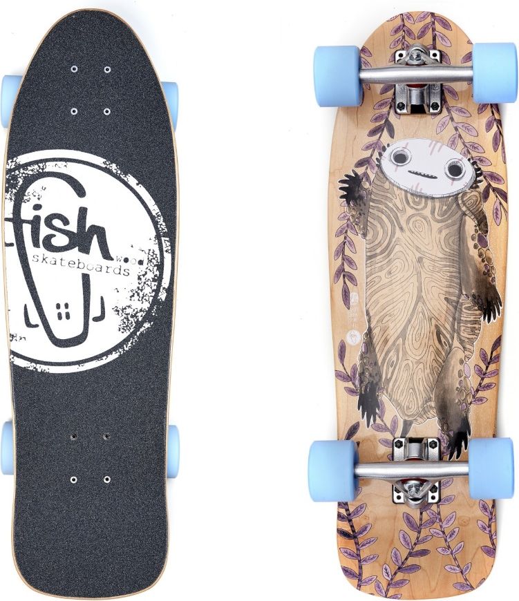 Fish Old School Cruiser Turtle 28" Silver-Blue - obrázek 1