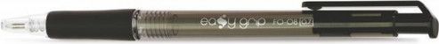 Kuličkové pero "EasyGrip", černá, 0,4mm, stiskací mechanismus, FLEXOFFICE, bal. 12 ks - obrázek 1