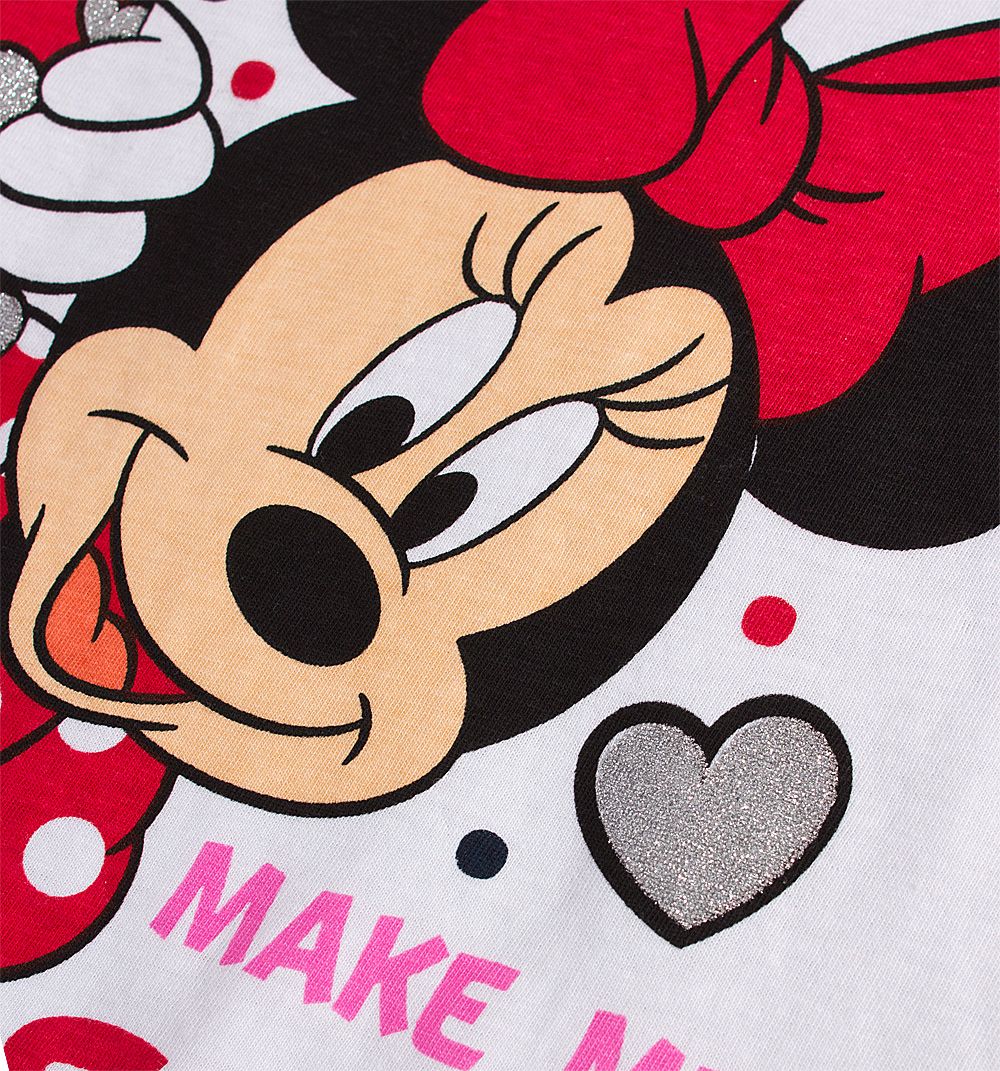 Dívčí pyžamo DISNEY MINNIE SMILE bílé Velikost: 128 - obrázek 3