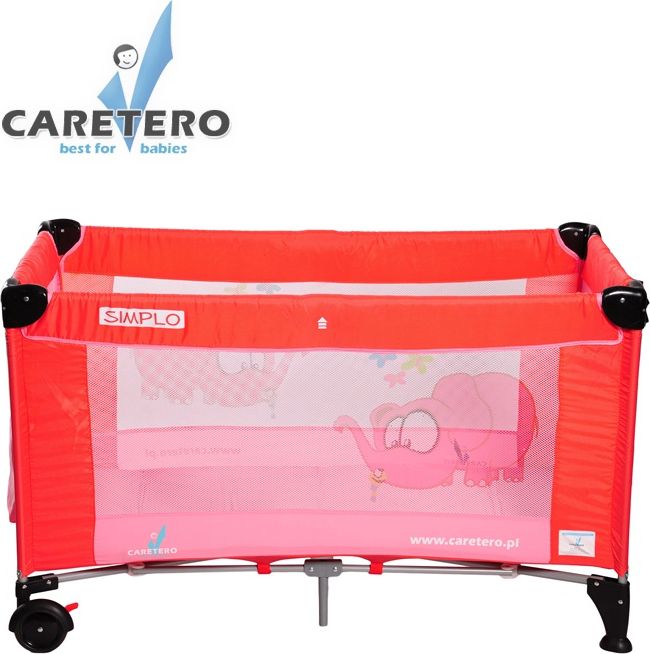 Cestovní postýlka CARETERO Simplo 2016 red - obrázek 2