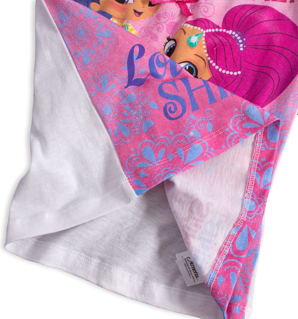 Dívčí letní pyžamo SHIMMER & SHINE LOVE TO SHINE růžové fuxi Velikost: 122 - obrázek 5