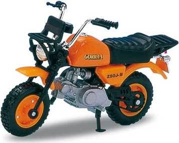 Welly - Motocykl Honda Gorilla model 1:18 oranžová - obrázek 1