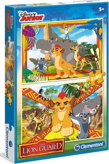 CLEMENTONI Puzzle Lví hlídka 2x60 dílků - obrázek 1