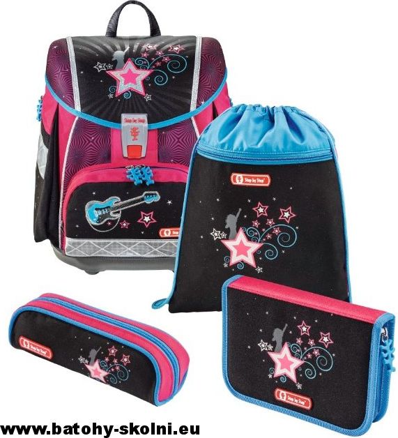 Školní aktovka Pop Star TOUCH2 4-dílný set Hama Step by Step - obrázek 2