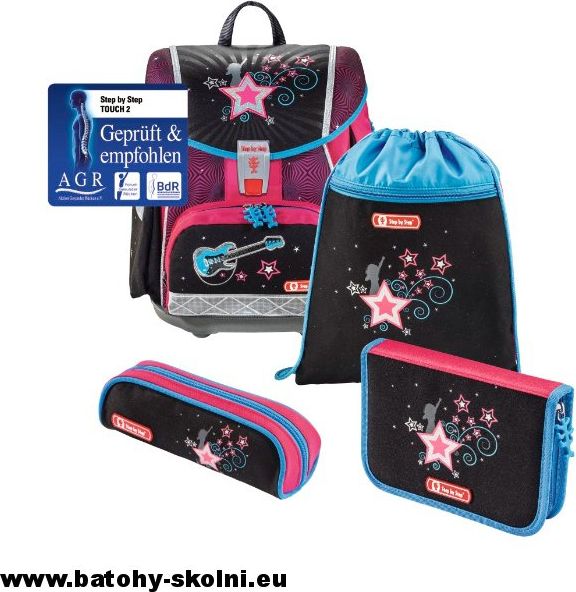 Školní aktovka Pop Star TOUCH2 4-dílný set Hama Step by Step - obrázek 9