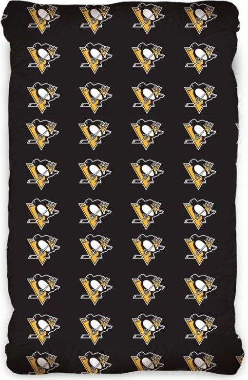 TipTrade (CZ) · Hokejové prostěradlo NHL Pittsburgh Penguins - 100% bavlna - 90 x 200 x 25 cm - obrázek 1