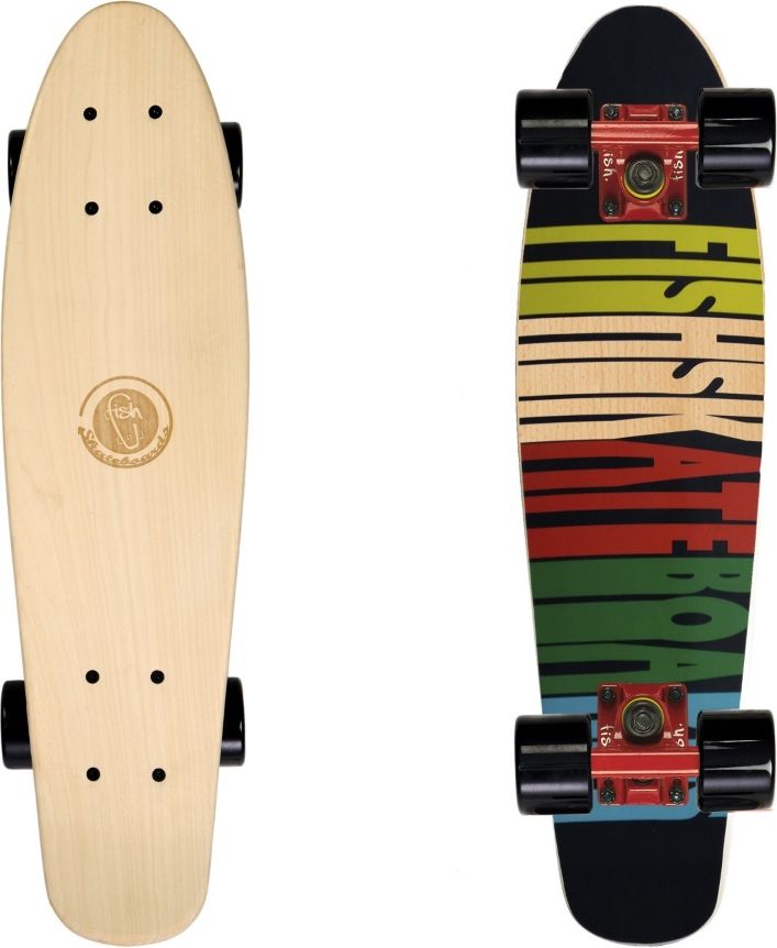 Fish Classic Wood 22" 70s-Red-Black - obrázek 1