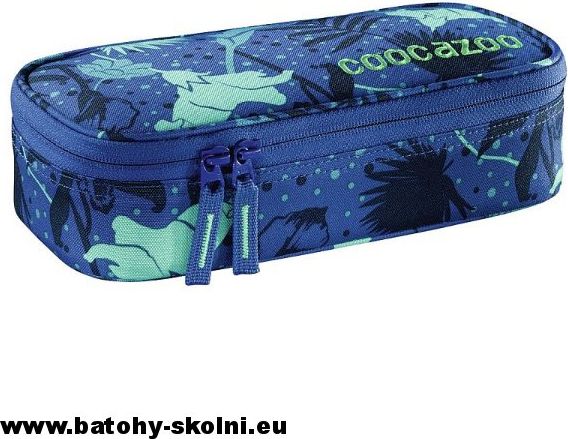 Studentské školní pouzdro Tropical Blue CoocaZoo PencilDenzel - obrázek 1