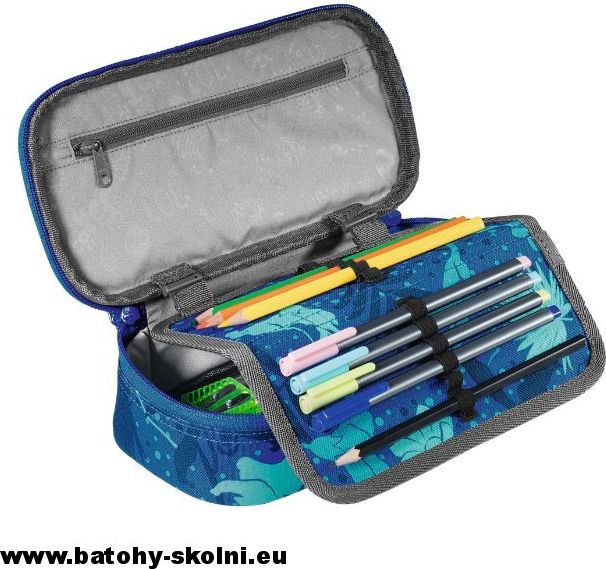 Studentské školní pouzdro Tropical Blue CoocaZoo PencilDenzel - obrázek 2