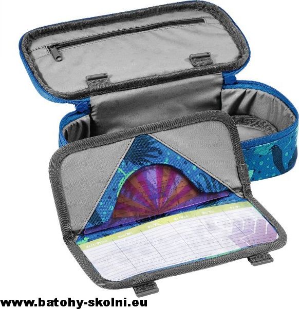 Studentské školní pouzdro Tropical Blue CoocaZoo PencilDenzel - obrázek 3