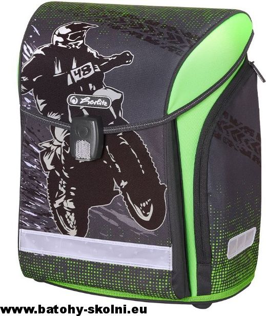 Školní aktovka Motokros 4 dílný set Midi Herlitz - obrázek 4