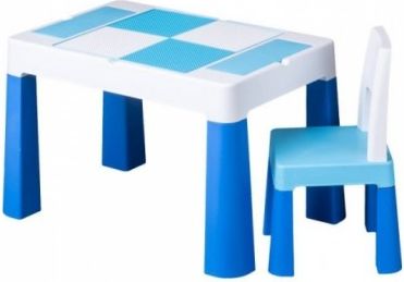 Sada nábytku pro děti Multifun - stoleček a židlička - modrá - obrázek 1
