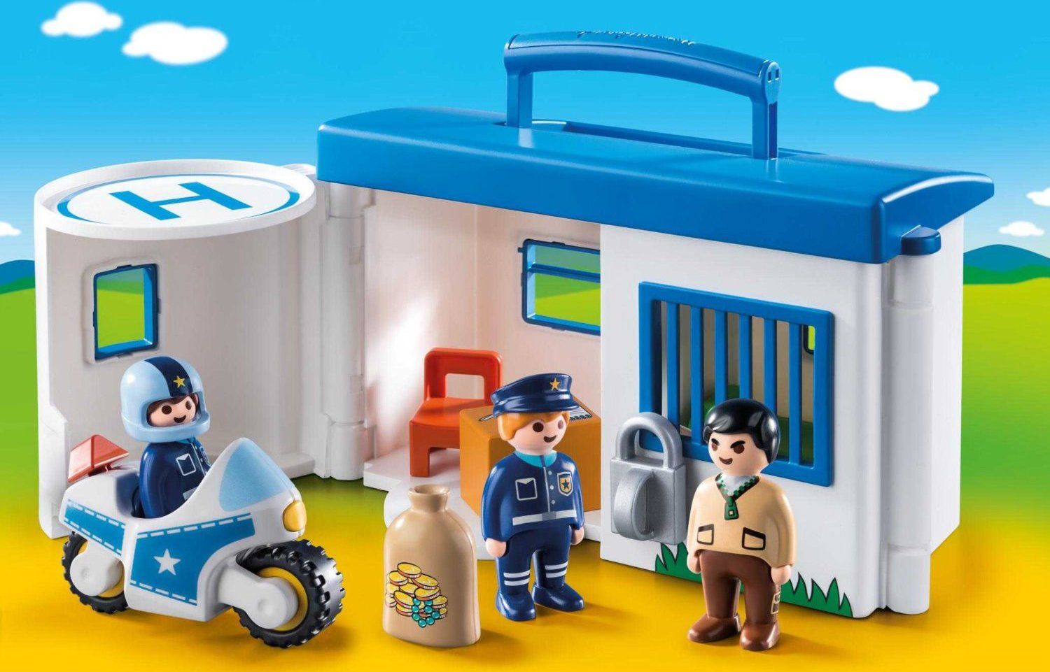PLAYMOBIL Přenosná policejní stanice (1.2.3) 9382 - obrázek 2