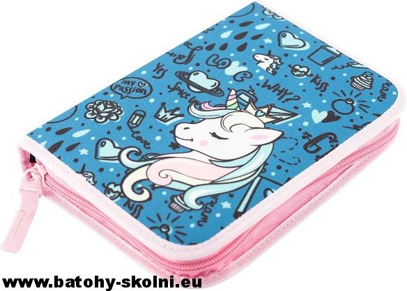 Školní jednopatrový penál jednorožec Unicornt Hama - obrázek 1