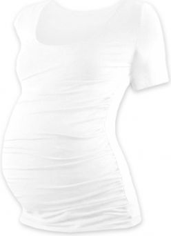 JOŽÁNEK Těhotenské triko krátký rukáv Johanka - bílá - obrázek 1
