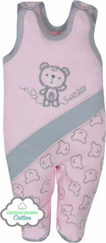 Kojenecké BIO dupačky Koala Malí Medvídci růžové Růžová 80 (9-12m) - obrázek 1