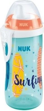 Lahvička Nuk Kiddy Cup Beach 300 ml - tyrkysová/lososová - obrázek 1