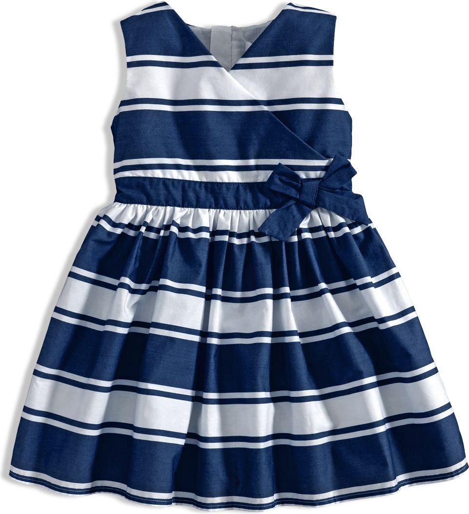 Dívčí šaty MINOTI RIVIERA proužek modré Velikost: 92 - obrázek 1