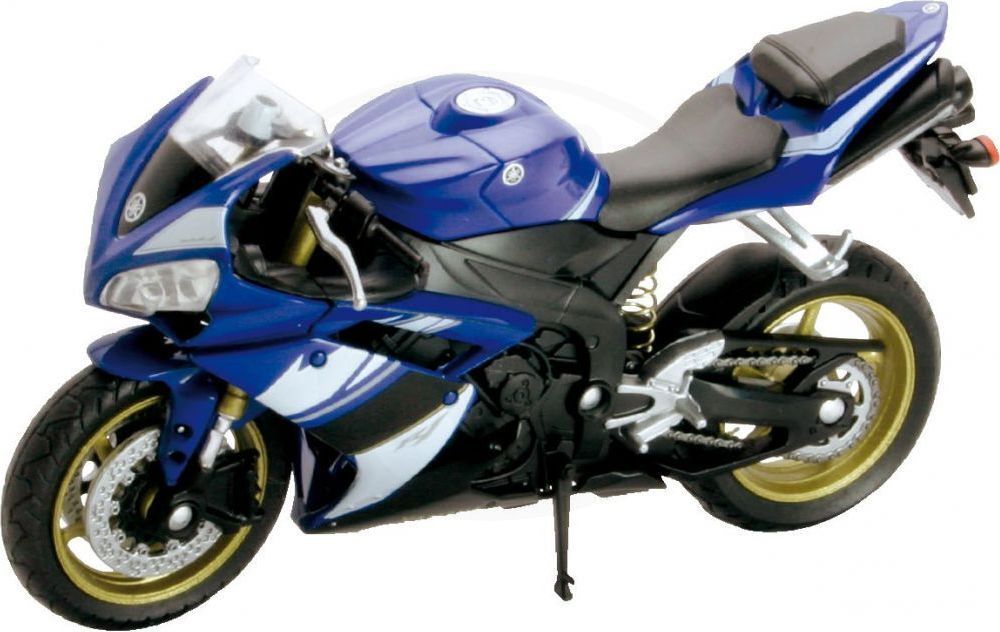 Welly - Motocykl Yamaha YZF-R1 model 1:18 modrá - obrázek 1