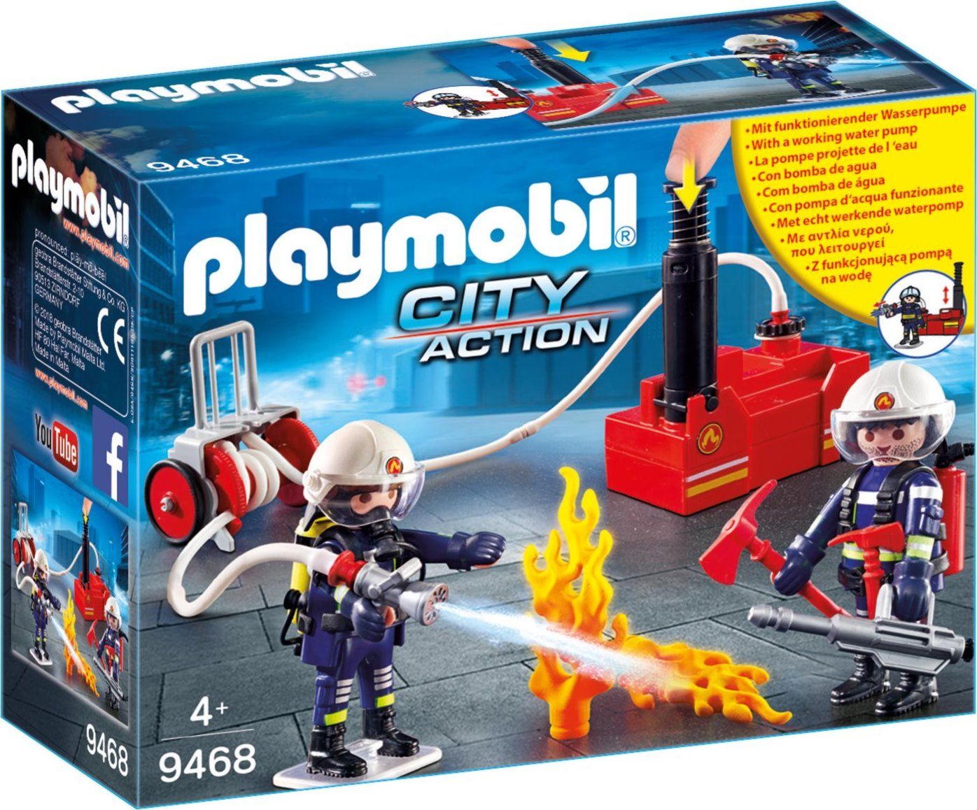 PLAYMOBIL Hasiči s vodním čerpadlem 9468 - obrázek 1