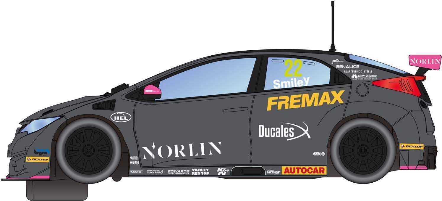 Autíčko Touring SCALEXTRIC C4015 - Honda Civic Type R - BTCC 2018 - Chris Smiley (1:32) - obrázek 5