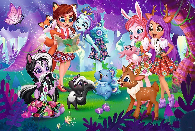TREFL Puzzle Enchantimals: Nový domov 100 dílků - obrázek 1