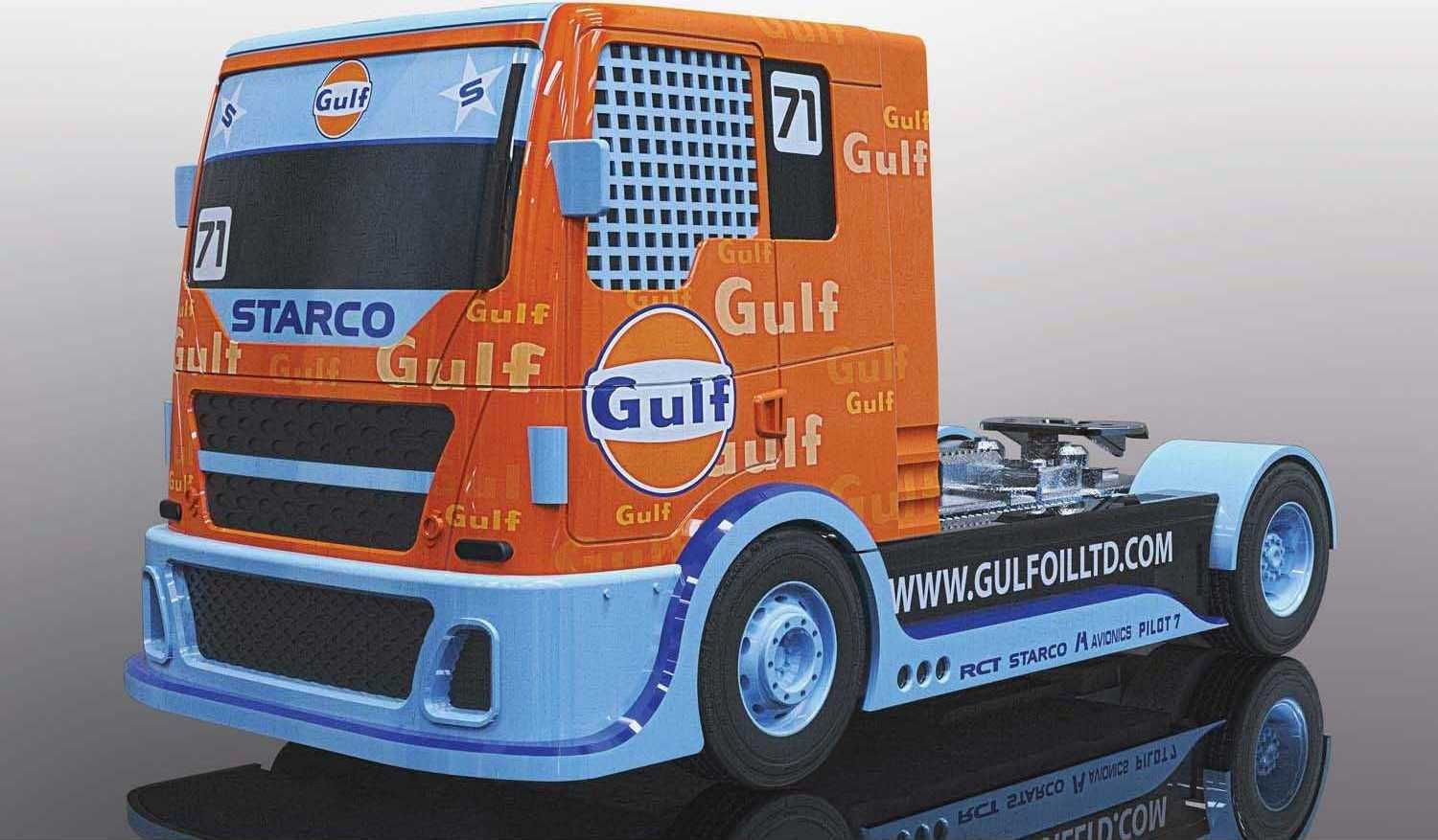 Autíčko Gulf SCALEXTRIC C4089 - Racing Truck (1:32) - obrázek 3