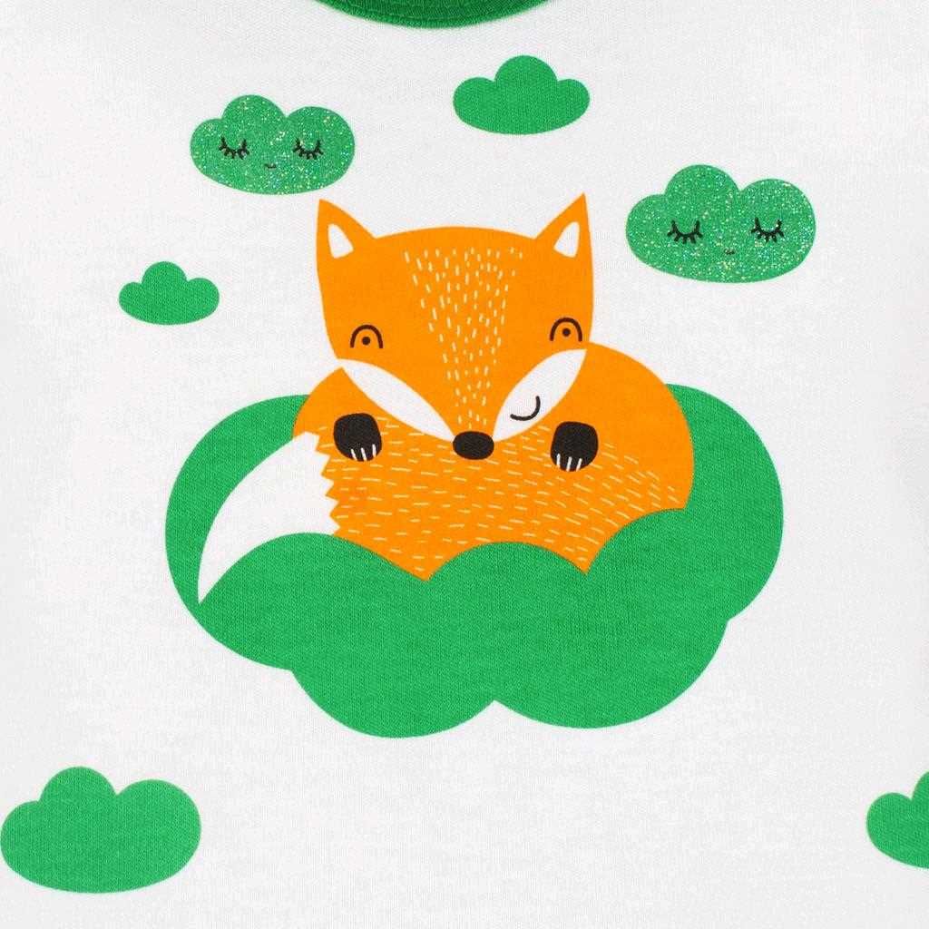Kojenecká bavlněná košilka New Baby Liška zelená 68 (4-6m) - obrázek 2