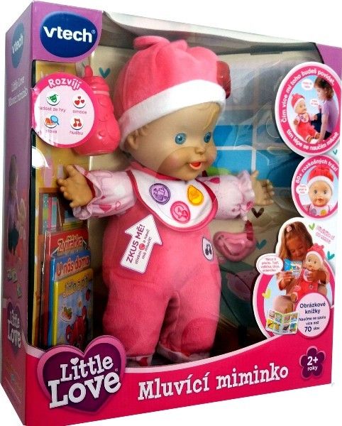 Miminko mluvící Little Love Vtech plast 34cm na baterie v krabici 33x35,5cm 2+ - obrázek 2