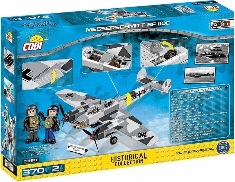 COBI Stíhací letoun Messerschmitt BF 110C - obrázek 2