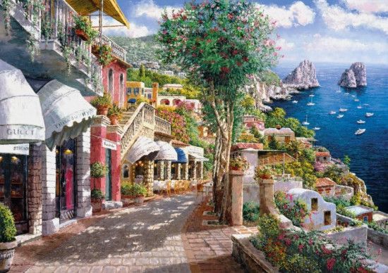 CLEMENTONI Puzzle Capri 1000 dílků - obrázek 1
