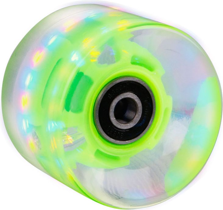 WORKER Svítící kolečko na penny board 60*45 mm vč. ložisek ABEC 7 modrá - obrázek 4