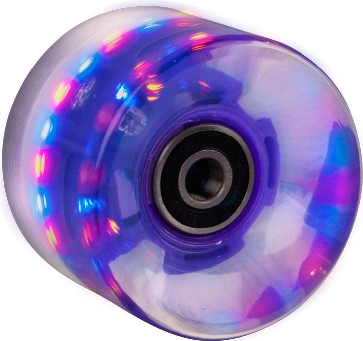 WORKER Svítící kolečko na penny board 60*45 mm vč. ložisek ABEC 7 modrá - obrázek 5