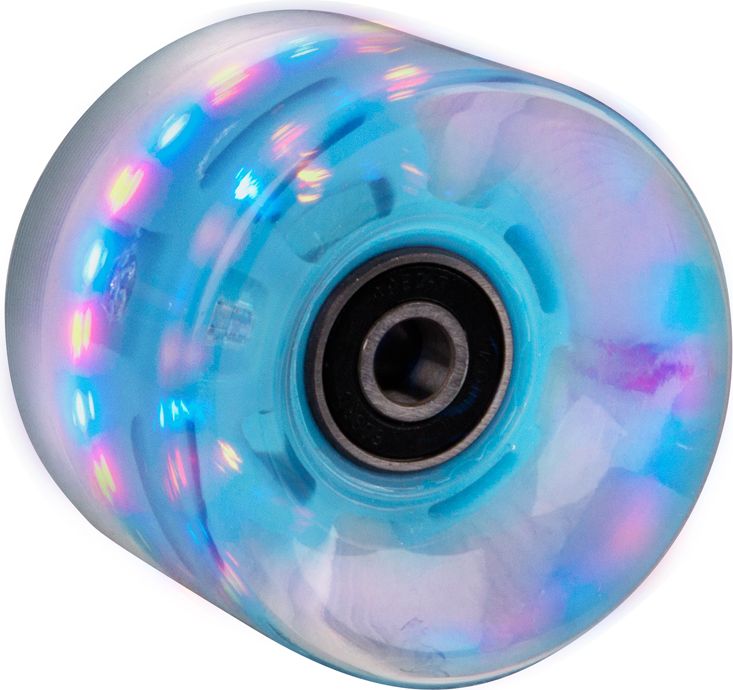 WORKER Svítící kolečko na penny board 60*45 mm vč. ložisek ABEC 7 modrá - obrázek 8