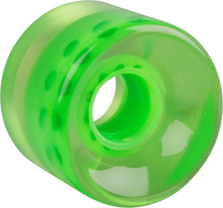 WORKER Průhledné kolečko na penny board 60*45 mm zelená - obrázek 1