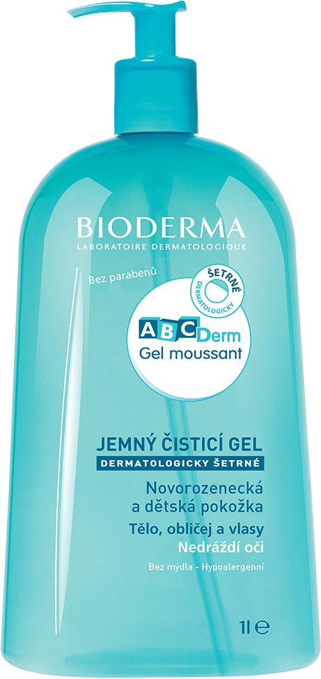 BIODERMA ABCDerm Moussant čistící pěnivý gel (1000 ml) - obrázek 1