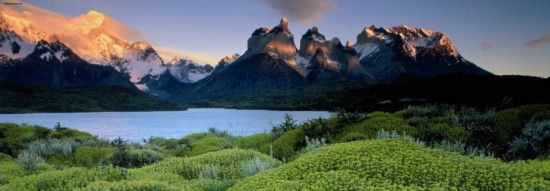 HEYE Panoramatické puzzle Cuernos del Paine, Chile 1000 dílků - obrázek 1