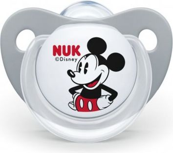 Šidítko Trendline NUK Disney Mickey Minnie 0-6m šedé Box, Šedá, 0-6 m - obrázek 1