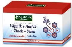Harmony Line Vápník+Hořčík+Zinek+Selen 100 tablet - obrázek 1