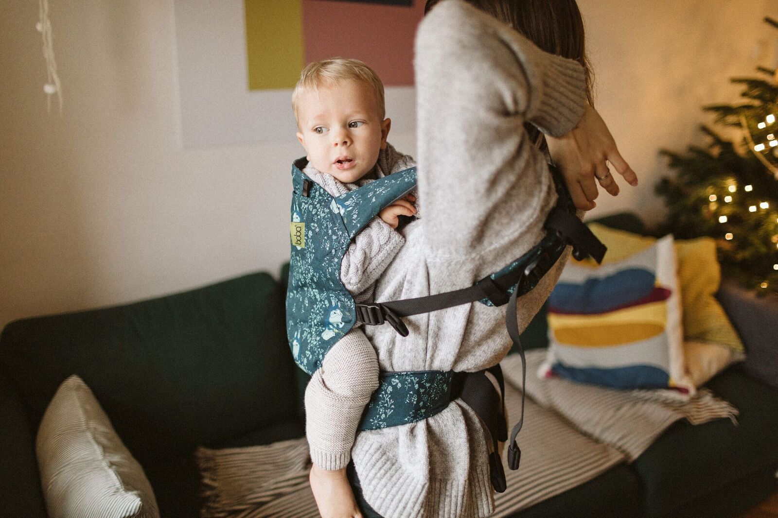 BOBA Nosič dětí Boba Carrier 4Gs Meadow - obrázek 1