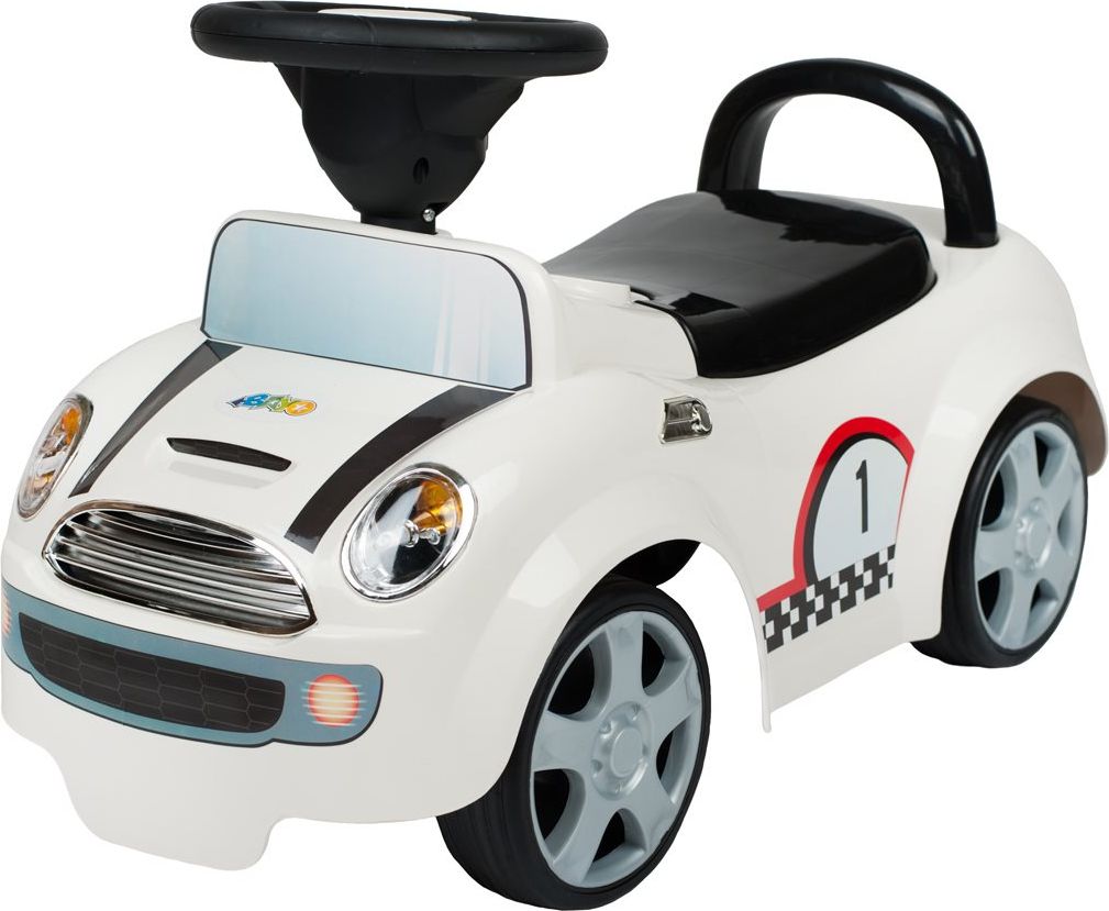 Dětské odrážedlo se zvukem Miniautíčko Bayo white - obrázek 1